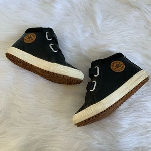 Converse black high tops